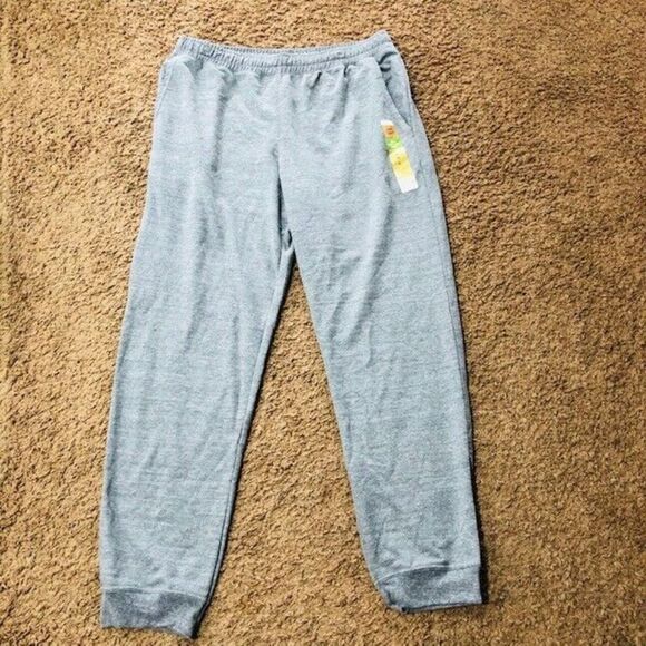 Hanes Men's French Terry Jogger Pants Sweat Lounge Elastic Waist Size Large NWT - Picture 3 of 8